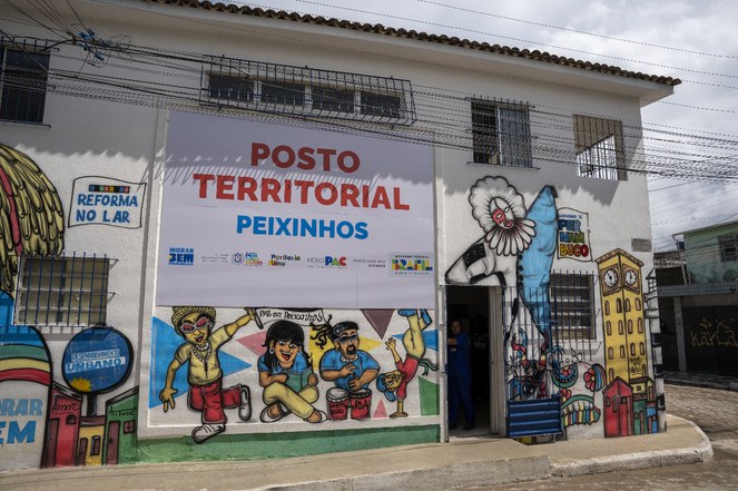 Posto territorial numa periferia. 