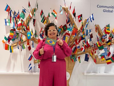 A representante da ABRASCO, Indyara Morais, também participa do evento (Foto: Divulgação)