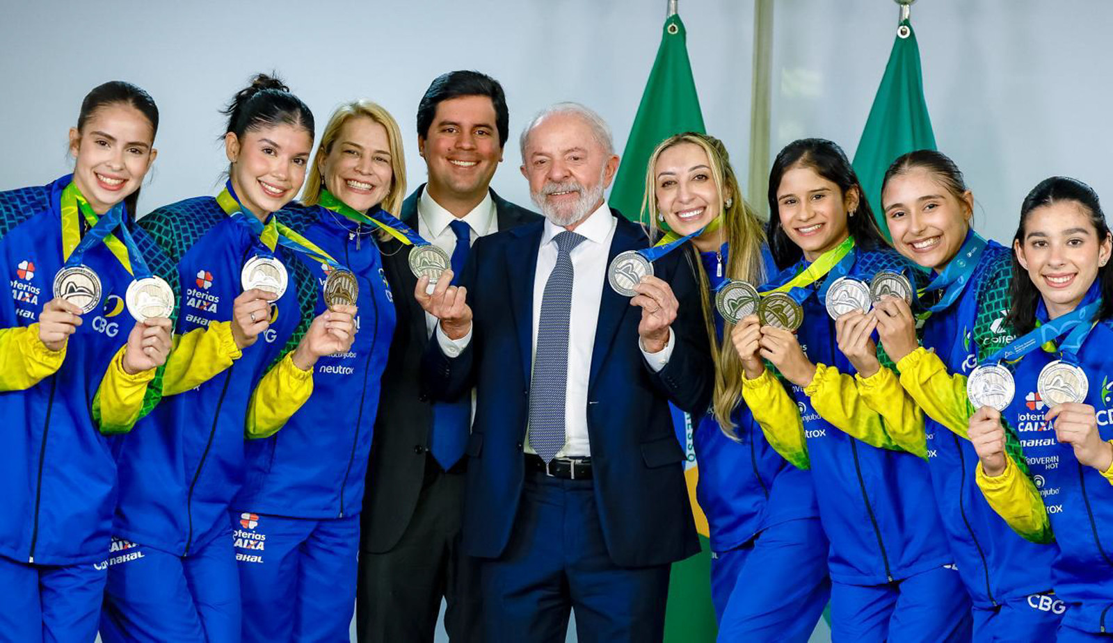 28.08.2025 – Encontro com atletas da Seleção Brasileira de Ginástica Rítmica, medalhistas do Mundial 2025