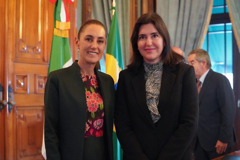 simone e claudia.jpeg Simone Tebet e Cladia Sheinbaum