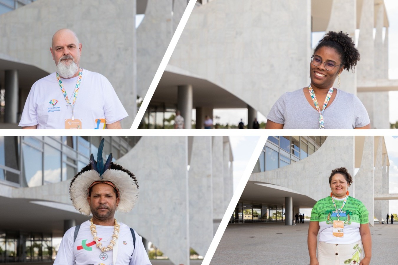 Clarício, Ana Karine, José Antonio e Maria Catiana: inspiração na economia solidária. Fotos: Vítor Vasconcelos/Secom-PR