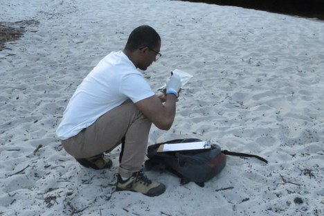 Imagem: Luan de Brito em campo (Arquivo pessoal)