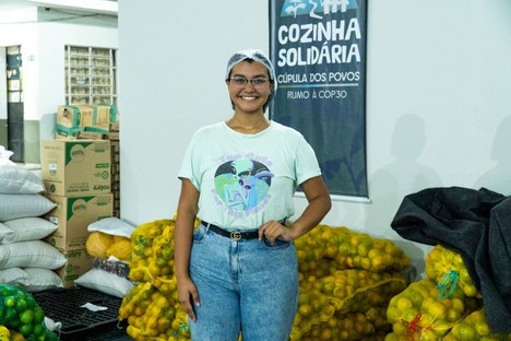 Ingrid Magno, estudante do terceiro semestre de Nutrição da UFPA. Foto: Jefferson Mota/MDS 